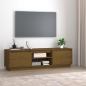 Preview: ARDEBO.de - TV-Schrank Honigbraun 140x35x40 cm Massivholz Kiefer