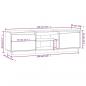 Preview: TV-Schrank Honigbraun 140x35x40 cm Massivholz Kiefer