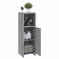 Preview: Badschrank Grau Sonoma 30x30x95 cm Holzwerkstoff