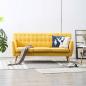 Preview: ARDEBO.de - 3-Sitzer-Sofa Stoff 172x70x82 cm Gelb