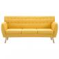 Preview: 3-Sitzer-Sofa Stoff 172x70x82 cm Gelb