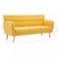 Preview: 3-Sitzer-Sofa Stoff 172x70x82 cm Gelb