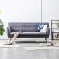 Preview: ARDEBO.de - 3-Sitzer-Sofa Stoff 172x70x82 cm Hellgrau