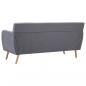 Preview: 3-Sitzer-Sofa Stoff 172x70x82 cm Hellgrau