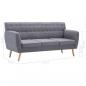 Preview: 3-Sitzer-Sofa Stoff 172x70x82 cm Hellgrau