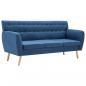 Preview: 3-Sitzer-Sofa Stoff 172x70x82 cm Blau