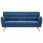 Preview: 3-Sitzer-Sofa Stoff 172x70x82 cm Blau