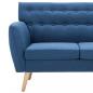 Preview: 3-Sitzer-Sofa Stoff 172x70x82 cm Blau