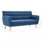 Preview: 3-Sitzer-Sofa Stoff 172x70x82 cm Blau