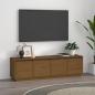 Preview: ARDEBO.de - TV-Schrank Honigbraun 156x37x45 cm Massivholz Kiefer