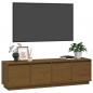 Preview: TV-Schrank Honigbraun 156x37x45 cm Massivholz Kiefer