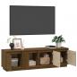 Preview: TV-Schrank Honigbraun 156x37x45 cm Massivholz Kiefer