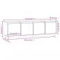 Preview: TV-Schrank Honigbraun 156x37x45 cm Massivholz Kiefer