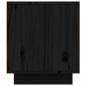 Preview: TV-Schrank Schwarz 80x35x40,5 cm Massivholz Kiefer