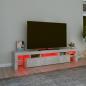 Preview: TV-Schrank mit LED-Leuchten Betongrau 200x36,5x40 cm