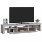 Preview: TV-Schrank mit LED-Leuchten Betongrau 200x36,5x40 cm