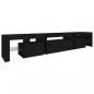 Preview: TV-Schrank mit LED-Leuchten Schwarz 215x36,5x40 cm