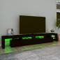 Preview: TV-Schrank mit LED-Leuchten Schwarz 260x36,5x40 cm