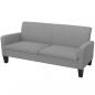 Preview: ARDEBO.de - Sofa 3-Sitzer 180x65x76 cm Hellgrau