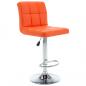 Preview: Barhocker 2 Stk. Orange Kunstleder 