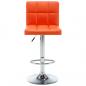 Preview: Barhocker 2 Stk. Orange Kunstleder 