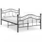 Preview: ARDEBO.de - Bett Schwarz Metall 120x200 cm