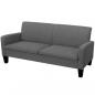 Preview: ARDEBO.de - 3-Sitzersofa 180 x 65 x 76 cm Dunkelgrau