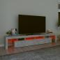 Preview: TV-Schrank mit LED-Leuchten Betongrau 230x36,5x40 cm