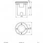 Preview: EVN Bodeneinbauleuchte, LED, 3000K, 7W, IP67, rund, anthrazit (PC67107002A)