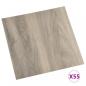 Preview: PVC-Fliesen Selbstklebend 55 Stk. 5,11 m² Taupe