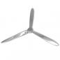 Preview: ARDEBO.de - Wanddekoration Propeller Silbern 70cm Aluminium