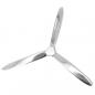 Preview: Wanddekoration Propeller Silbern 70cm Aluminium