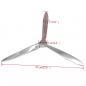 Preview: Wanddekoration Propeller Silbern 70cm Aluminium