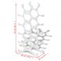 Preview: Flaschenregal für 15 Flaschen Silbern Aluminium 