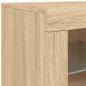 Preview: Beistellschrank mit LED-Leuchten Sonoma Eiche Holzwerkstoff