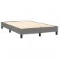 Preview: Boxspringbett mit Matratze Dunkelgrau 120x200 cm Stoff