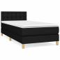 Preview: Boxspringbett mit Matratze Schwarz 100x200 cm Stoff