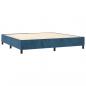 Preview: Boxspringbett mit Matratze Dunkelblau 90x190 cm Samt