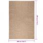 Preview: Teppich ZIZUR 200x290 cm Jute-Optik Indoor und Outdoor