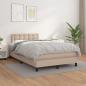 Preview: ARDEBO.de - Boxspringbett Matratze Cappuccino-Braun 120x200cm Kunstleder