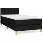 Preview: Boxspringbett mit Matratze Schwarz 80x200 cm Stoff