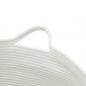 Preview: Wäschekorb Beige und Weiß Ø55x36 cm Baumwolle