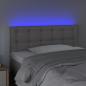 Preview: LED Kopfteil Grau 100x5x78/88 cm Kunstleder