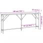 Preview: Konsolentisch Sonoma-Eiche 180x23x75 cm Holzwerkstoff