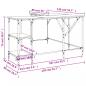 Preview: Schreibtisch Sonoma-Eiche 139x139x75 cm Holzwerkstoff