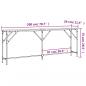 Preview: Konsolentisch Sonoma-Eiche 200x29x75 cm Holzwerkstoff