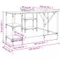 Preview: Schreibtisch Sonoma-Eiche 139x139x75 cm Holzwerkstoff