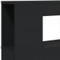 Preview: LED-Kopfteil Schwarz 160x18,5x103,5 cm Holzwerkstoff