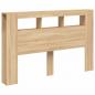 Preview: LED-Kopfteil Sonoma Eiche 160x18,5x103,5 cm Holzwerkstoff