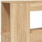 Preview: LED-Kopfteil Sonoma Eiche 160x18,5x103,5 cm Holzwerkstoff